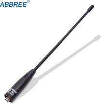 Abbree NA-701 sma-fêmea dupla banda vhf/uhf 144/430 mhz alto ganho macio chicote antena para baofeng UV-5R BF-888S UV-82 walkie talkie 2024 - compre barato