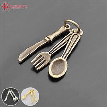 20 juegos de abalorios de aleación de Zinc de 28MM de altura, combinación de cuchillo, tenedor, cuchara, accesorios de joyería Diy, venta al por mayor, (26925) 2024 - compra barato