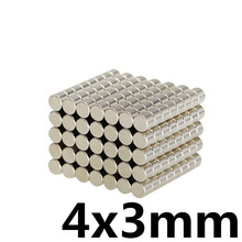 100Pcs Super Powerful Strong Bulk Small Round NdFeB Neodymium Disc Magnets Dia 4mm x 3mm N35 Rare Earth NdFeB Magnet 2024 - buy cheap