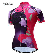 TELEYI Natasha 100% Polyester Breathable MTB Bike Clothing Women Bicycle Clothes Ropa Ciclismo Cycling Wear Cycling Jersey 2024 - buy cheap