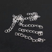 Kwoi vita  Silver Color 5cm long Alloy Chain  for Jewelry Findings Accessory Making 200pcs a lot 2024 - buy cheap