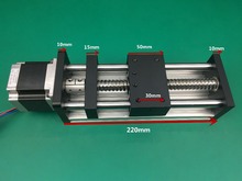 Guía lineal CNC de carrera efectiva, carril de escenario, mesa deslizante de movimiento, módulo actuador de tornillo de bola, impresora 3D XYZ, 350mm y 400mm 2024 - compra barato