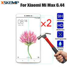 XSKEMP 2 шт./лот 9H планшет HD закаленное стекло для Xiaomi Mi Max 6,44 Премиум ПК защитная пленка для экрана Взрывозащищенная 2024 - купить недорого