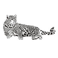 New Design Vinyl Wall Stickers Animal Cheetah Leopard Panther Removable Wall decal for Kids Nursery Living Rooms Home Decoration 2024 - buy cheap