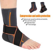 Suporte de tornozelo para proteção, cinta elástica respirável de compressão para os pés, para futebol e basquete ao ar livre 2024 - compre barato