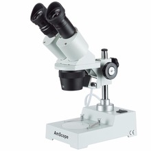 Microscópio estéreo grande-suprimentos de amescopo, microscópio afiado estéreo frontal 20-40x sku: SE304R-P 2024 - compre barato