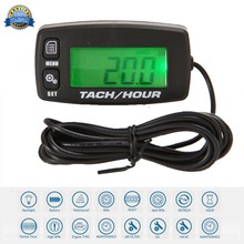 Hour Meter Backlight Inductive Tachometer Gauge EngineMeter for motorcycle marine glider snow blower lawn mower HM032A 2024 - buy cheap