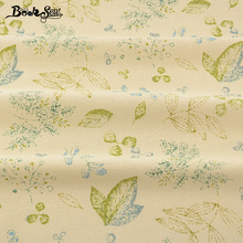 Linen Fabric Booksew Quilting Home Textile Cotton Green Leaf  Design Sewing Material Tablecloth Pillow Bag Curtain Cushion Zakka 2024 - buy cheap