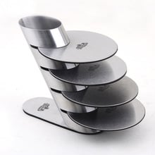 4PCS/SET Spinning Drinks Coasters Stainless Steel Coaster Cup Mat Pads Tableware Pad Placemat Cup Bowl Insulation Mat KJ 3010 2024 - buy cheap