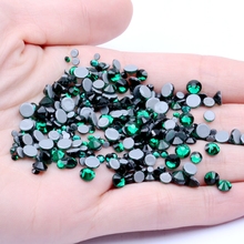 Emerald Crystal Hotfix Rhinestones For Nail ss6-ss30 And Mixed Glue Backing Iron On Glass Stones DIY Clothes Bags Shoes Supplies 2024 - buy cheap