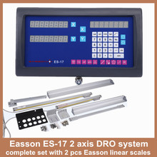 Easson-juego completo de ES-17 de alta precisión, fresadora de torno DRO de lectura digital de 2 ejes y deslizamiento Lineal digital 2024 - compra barato