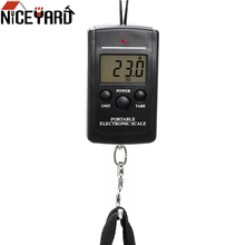NICEYARD 40kg/88lb Portable Travel Luggage Scale Mini LCD Display Weighting Digital Electronic Fishing Scale with Hook 2024 - buy cheap