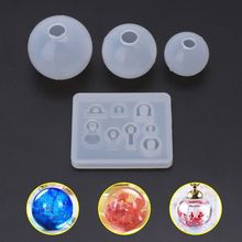 4 Pcs/set Spherical Crystal Epoxy Silicone Mold DIY Handmade Jewelry Pendant Resin Molds Making Crafts Tool Set 2024 - buy cheap