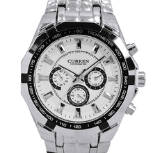 CURREN Mens Watches Top Brand Luxury Men Military Watch Full Steel Men Sports Watches Quartz Male Wristwatches relogio masculino 2024 - buy cheap