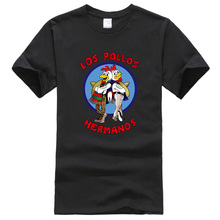 2019 мужские футболки LOS POLLOS Hermanos с коротким рукавом известная крутая футболка harajuku брендовая одежда футболка мужские топы футболки в стиле хип-хоп 2024 - купить недорого
