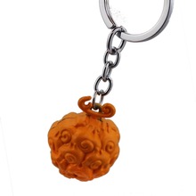 ONE PIECE Keychain Luffy Ace Law Devil Fruit Metal Key Ring Holder 2024 - buy cheap