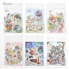 XINAHER 40pcs/Bag Vintage Summer forest animal plant paper sticker package DIY diary decoration sticker album scrapbooking 2024 - buy cheap