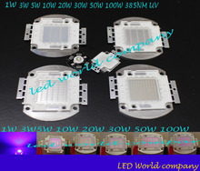 3w 5w 10w 20w 30w 50w 100w UV  led  chip,Ultra Violet High power LED Chip365nm 375nm 385nm 395nm 405nmLED Ultra Violet light 2024 - buy cheap