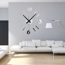New Style 3D Wall Stickers Creative Fashion Living Room Clocks Large Wall Clock DIY Home Decoration Acrylic + EVA For Bedroom 2024 - buy cheap