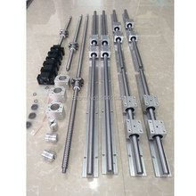 SBR16 linear guide rail 6 set SBR16 - 300/700/1100mm + SFU1605 - 350/750/1150mm ballscrew + BK12 BK12 for CNC parts 2024 - buy cheap