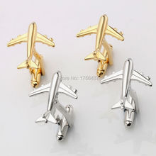 Lepton Fashion Plane Styling Cufflinks For Mens Hot Sale Real Tie Clip AirPlane Cuff links Plane Design Cufflinks for Men Gifts 2024 - buy cheap
