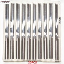 4mm*32mm-20pcs,CNC solid carbide End Mill,tungsten steel woodworking insert router bit,2 Flutes Straight cutter,MDF,PVC,Wood 2024 - buy cheap