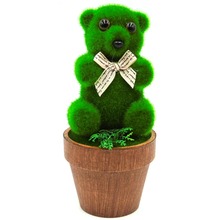 Artificial Flower Plant Potted Animal Bear Grass Land Bonsai Fake Flower Plant Pine Trees for Wedding Christmas Home Decoration 2024 - buy cheap