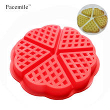 Silicone Mold 5-Cavity Waffles Cake Chocolate Pan Baking Mould Cooking Tools Kitchen Accessories 51068 2024 - buy cheap