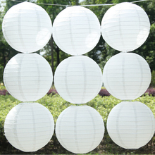 10 Pieces 8 Inch 20cm White Chinese Paper Lantern For Wedding and Party Decoration Paper Ball Lampion 2024 - buy cheap
