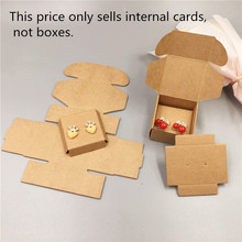 50pcs Paper Jewelry Packaging Boxes Internal Cards For 4x4x2.5cm Box,Used for Packaging Stud Earring/Eardrop Display Paper Card 2024 - buy cheap