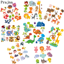 Prajna Cartoon Dinosaur Lion Heat Transfer Iron On Patches Kids Clothes DIY Stickers For Cloth Thermal Transfer Decor Accessory 2024 - buy cheap