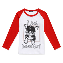 Camiseta para meninas chihuahua top, camiseta de algodão para meninos e meninas roupas para crianças manga comprida 2024 - compre barato