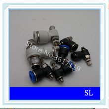 50pcs/lot SL4-01  Pneumatic quick connector throttle valve 2024 - buy cheap