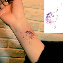 Водонепроницаемая Временная тату-наклейка Единорог поддельные тату флэш-тату на запястье рука для ног для девушек женщин мужчин 2024 - купить недорого