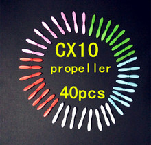 cheerson cx-10 cx10 X4 H111  blade spare parts propeller main blades cx10 RC quadcopter helicopter 10sets= 40pcs 2024 - buy cheap