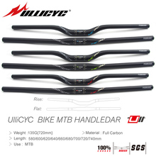 Ullicyc UC90 MTB Carbon Bicycle Handlebar Flat or Rise Handlebar Mountain bike parts 31.8*580/600/620/640/660/680/700/720/740mm 2024 - buy cheap