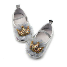 2019 детская обувь для первых шагов обувь для девочек для новорожденных девочек с блестками кружевные босоножки с бабочками на мягкой подошве #4 2024 - купить недорого