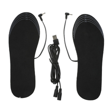 1 Pair Outdoor Cuttable Powered Electric Heated Shoe Insoles Foot Warmer USB Charger Heating Camping 35-44 Size 2024 - buy cheap