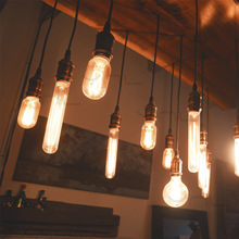 Лампа Эдисона E27, 220 В, 40 Вт, ST64, G95, T10, винтажная лампа Эдисона, лампа накаливания, лампа в стиле ар деко 2024 - купить недорого