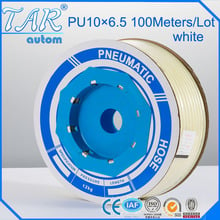 100m/piece High Quality Pneumatic Hose PU Tube OD 10MM ID 6.5MM Plastic Flexible Pipe PU10*6.5 Polyurethane Tubing white 2024 - buy cheap