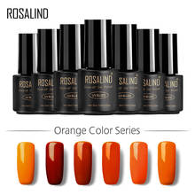 ROSALIND Gel 1S Orange Color Series Gel Varnish 7ML Nail Art Manicure UV LED Semi Permanent Soak-Off Nail Gel Polish 2024 - buy cheap
