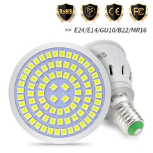 GU10 Spotlight MR16 Lamp 220V E14 LED Bulb E27 Corn Light 48 60 80 LEDs 3W Ampoule gu 10 led Spot Light Bulb 2835 B22 Bombilla 2024 - buy cheap