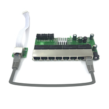 8-port Gigabit switch module is widely used in LED line 8 port 10/100/1000 m contact port mini switch module PCBA Motherboard 2024 - buy cheap