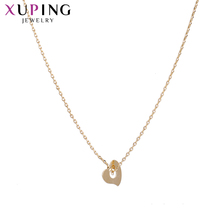 Xuping-collar pequeño y dulce para mujer, Color dorado plateado, Simple y clásico, cadena de navidad, regalos de joyería 44402 2024 - compra barato