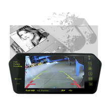 2015 Hot sale HD 7'' inch  High Resolustion TFT bluetooth car MP5 player USB car rearview camera guideline Auto Mirror Monitor 2024 - buy cheap