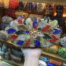Fashion Party Purse Handbags Colorful Crystal Clutch Women Hollow Out Dinner Clutches Luxury Chain Shoulder Bag Lady Minaudiere 2024 - buy cheap