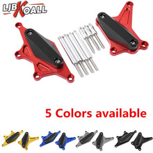 LJBKOALL New Motorcycle Accessories CNC Aluminum Engine Stator Cover Frame Sliders Crash Pads For Honda CB500X CB500F 2016 2024 - buy cheap