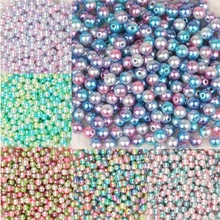 4mm 6mm 8mm 10mm  ABS Imitation Pearl Beads for Jewelry Making Set Bead Beads Round Beads For DIY Craft Loose 100pcs 2024 - buy cheap