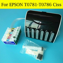 1 Set Empty T0781 T0786 78 Ciss System For Epson R280 R260 R380 RX580 RX595 RX680 RX595 Artisan 50 Ciss With ARC Chip 2024 - buy cheap