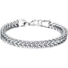 Joyería de moda pulsera personalizada acero titanio 6mm, 24 cm pulsera de eslabones de cadena masculina n671 2024 - compra barato